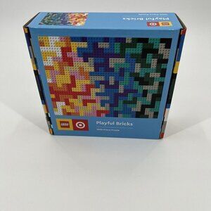 NEW LEGO x TARGET Jigsaw Puzzle Playful Bricks 1000 Piece Colorful Homeschool